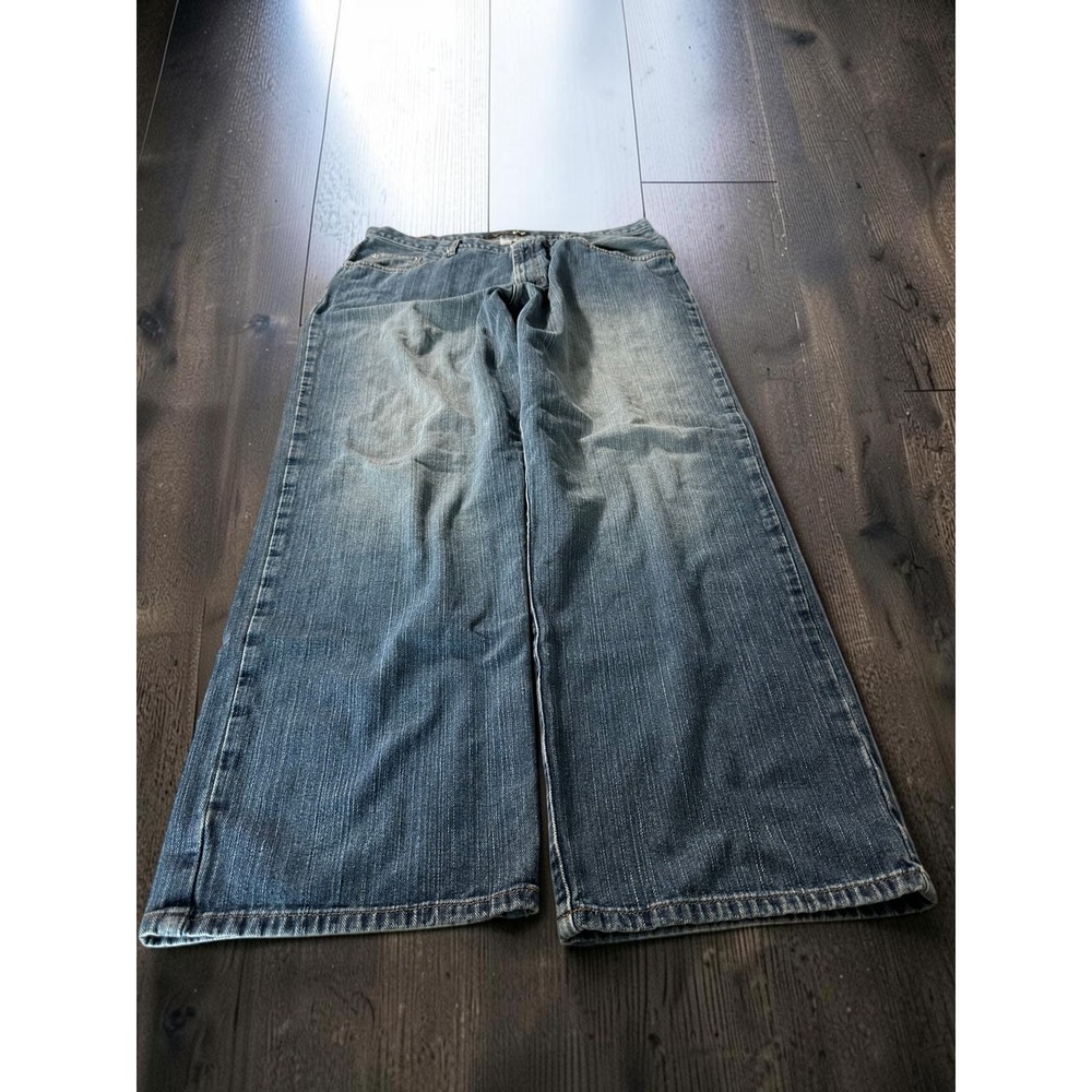GUESS Jeans Mens 38x34 Blue Wide Leg Baggy Vintage-Style Y2K Skate Street